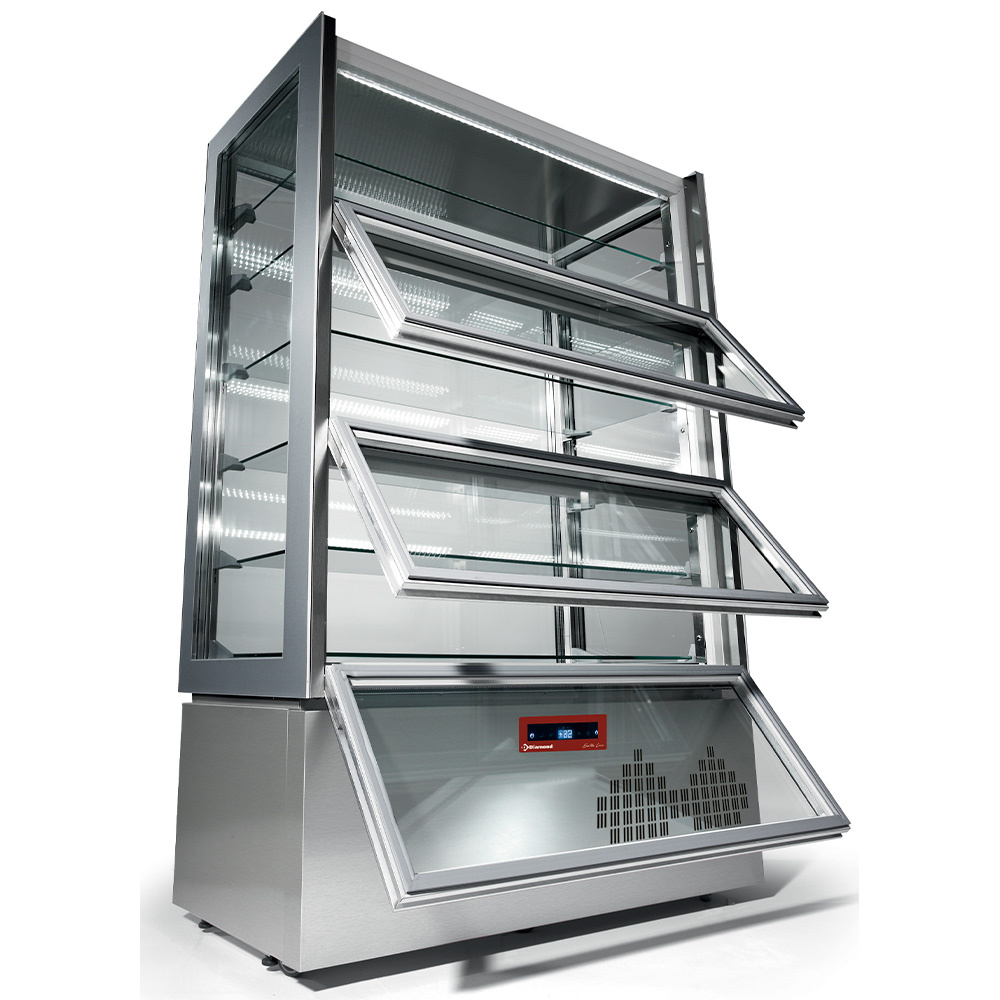 FULL vitrine, 6 levels, 3 levels, ventilated