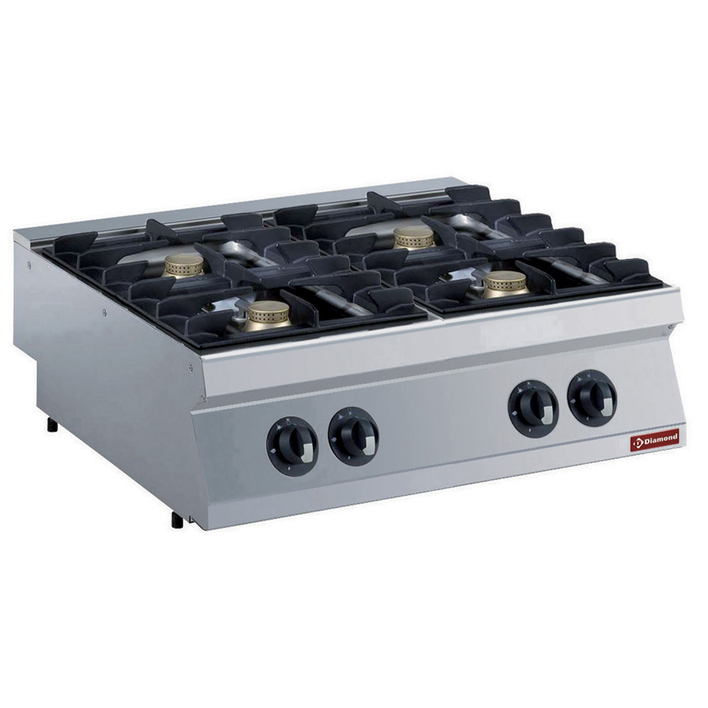 Gas cooker 4 fires, 4x 5.5 KW -TOP-