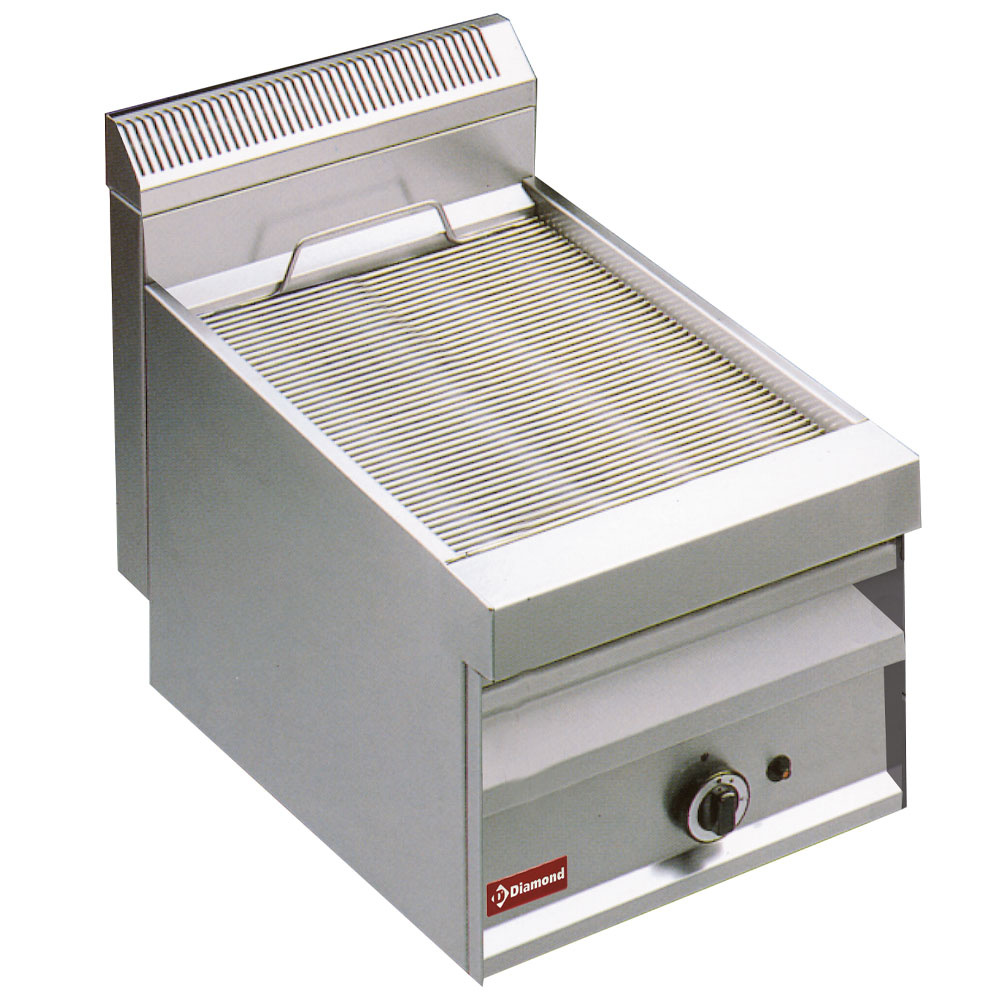 Gas steam-grill with grill in "O"-form -Top-