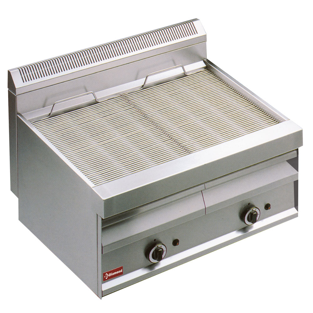 Gas steam-grill with grill in "O"-form -Top-