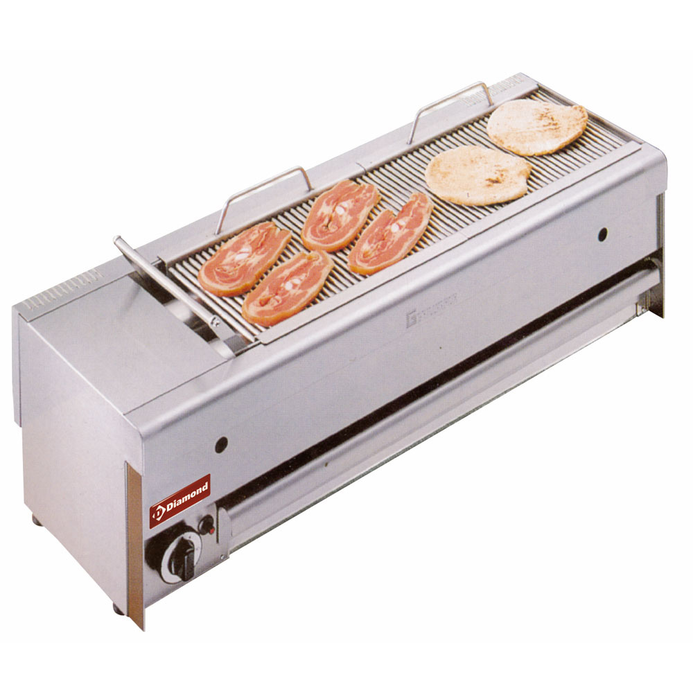 Gas table grill-steamer