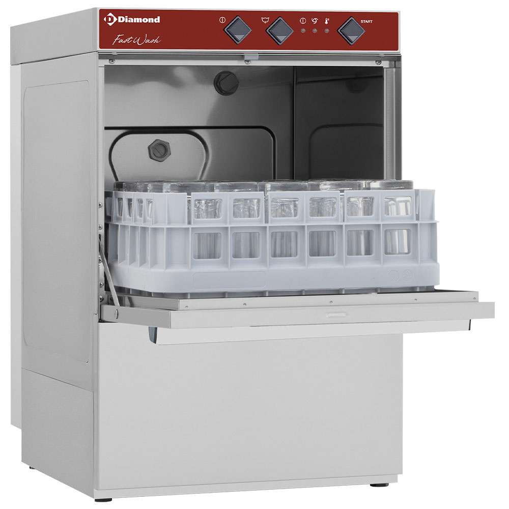 Glasswasher basket 400x400 mm + drain pump