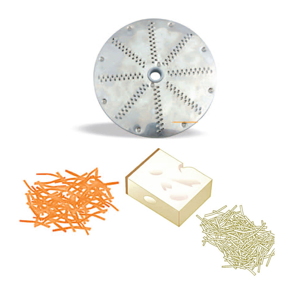 Grater disc mozzarella/cheese 7 mm