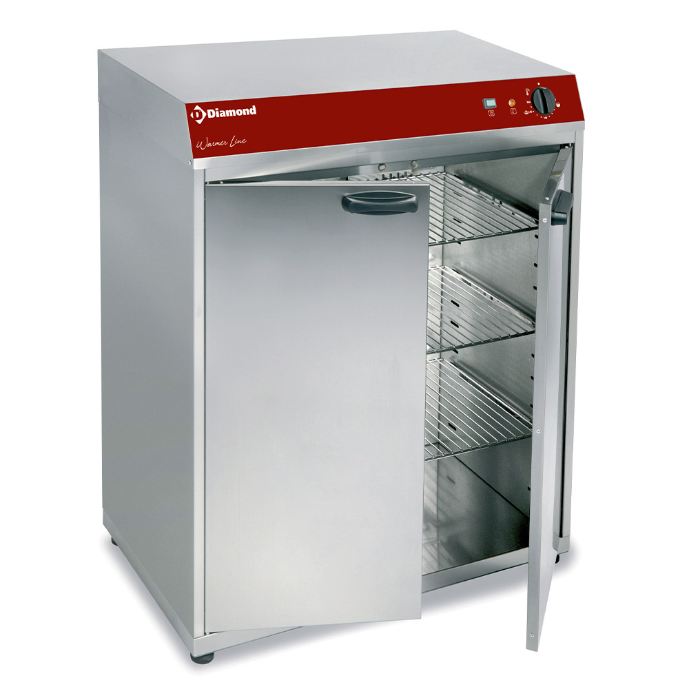 Heating (or) temperature maintenance cupboard, ventilated, 2 doors