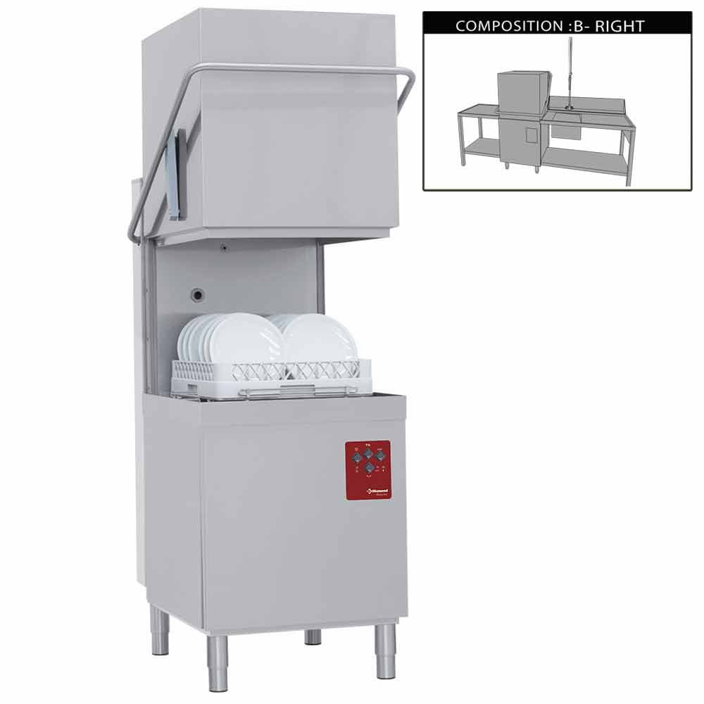 Hood dishwasher complete, consisting of : 