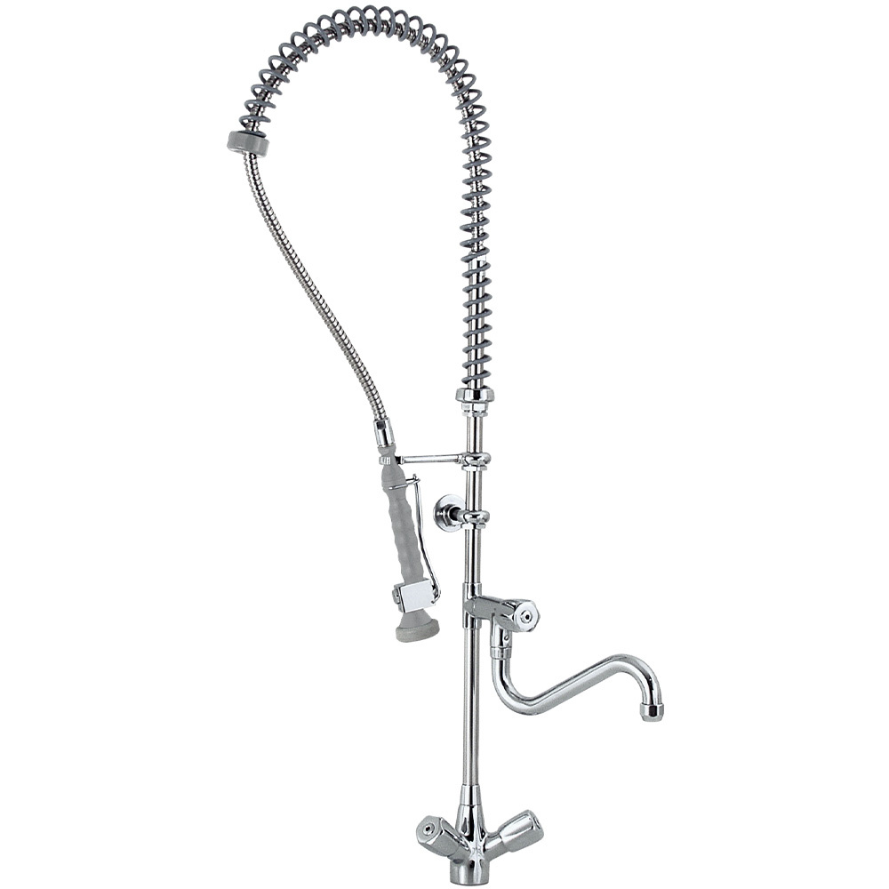 Nozzle and faucet with mixer,"Heavy-Duty"  (exit MONO)