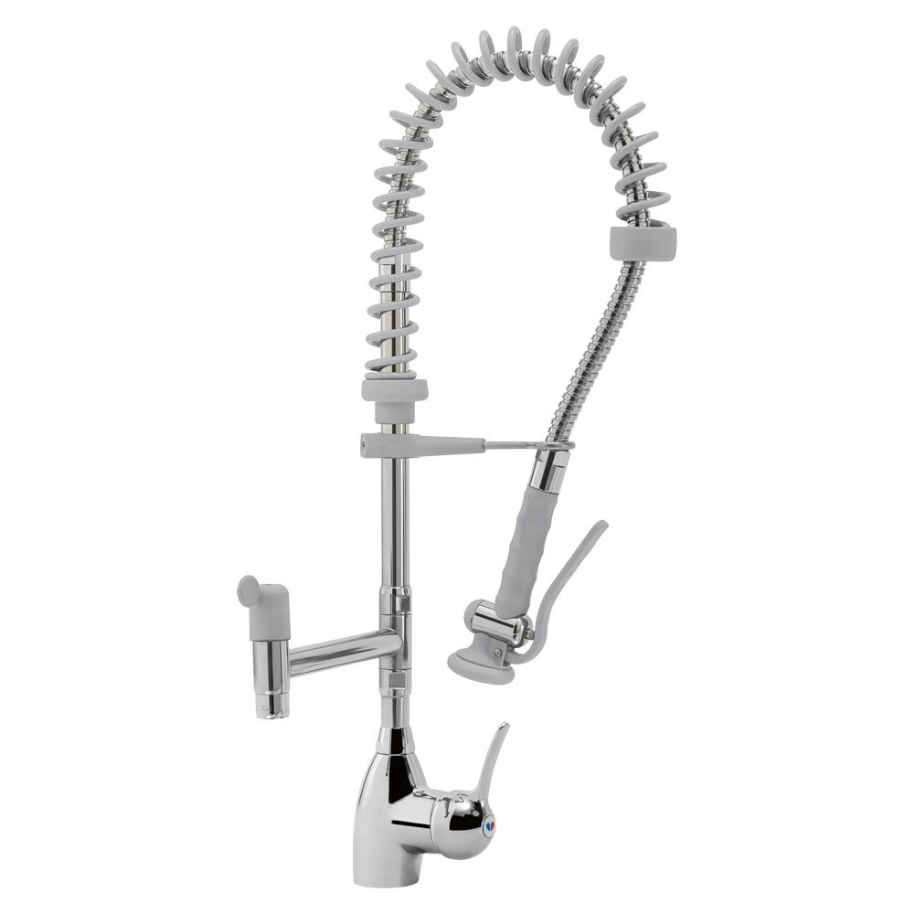 Nozzle stainless steel and faucet with mixer mono command (exit MONO)