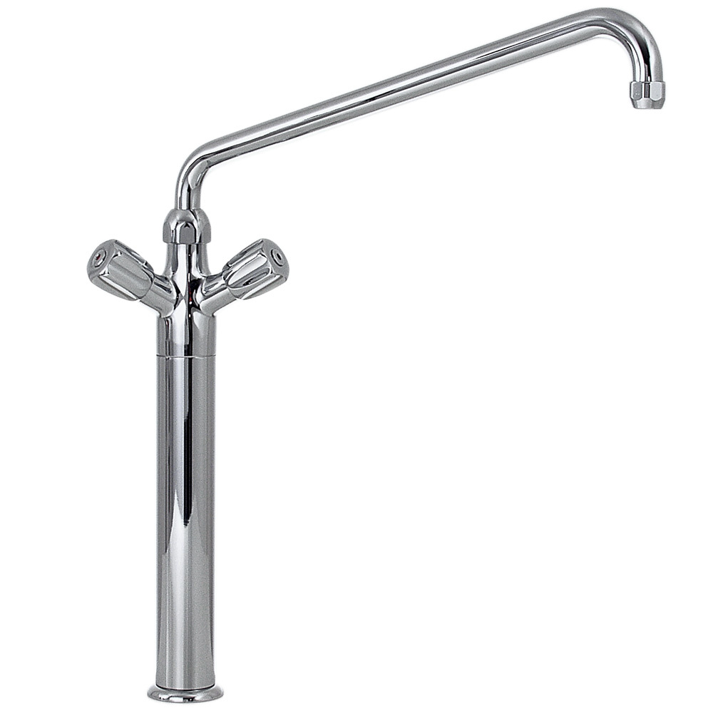 Pedestal with faucet mixer "big flow" "Heavy-Duty" (exit MONO)