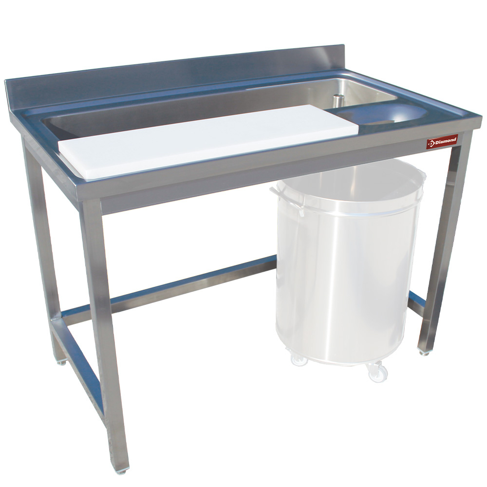 Preparation and washing table vegetables, wall