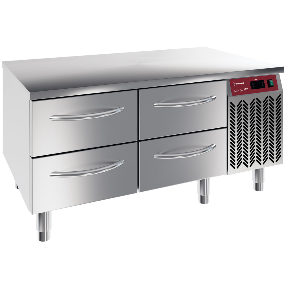 Refrigerate base, 4x1/2 drawers GN 1/1-h 100 mm