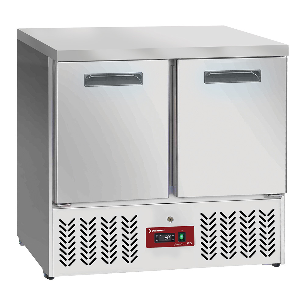 Refrigerated counter 2 doors GN 1/1