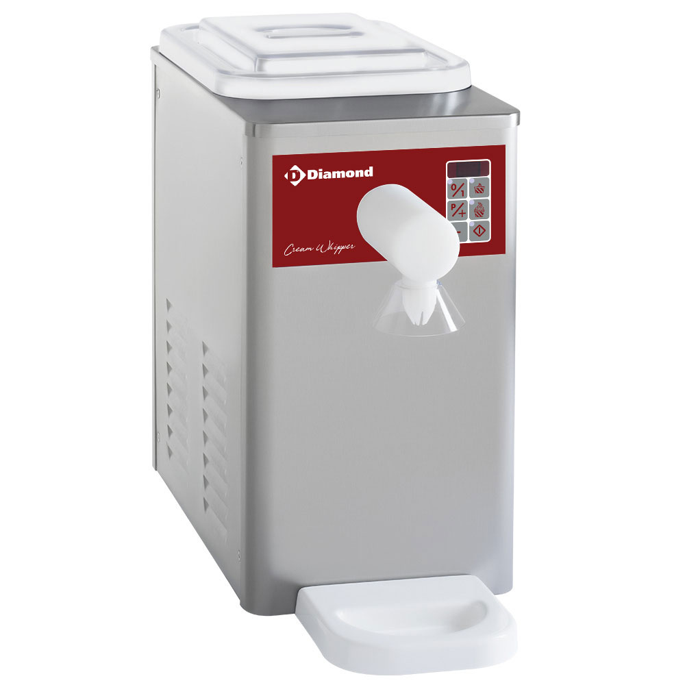 Refrigerated cream whipper in stainless steel, tank 5 L (300 L/h)