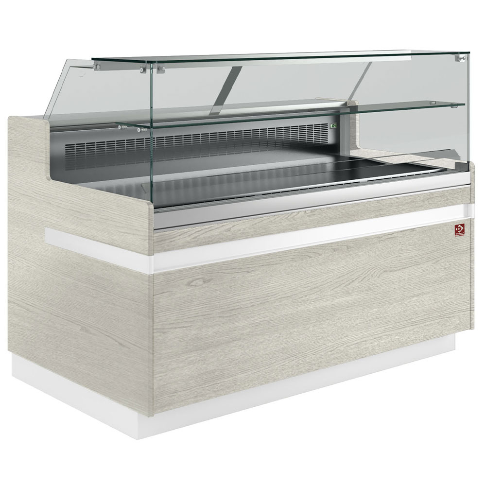 Refrigerated display counter EN & GN, low window, ventilated, without reserve