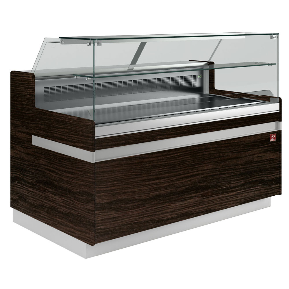 Refrigerated display counter EN & GN, low window, ventilated, without reserve