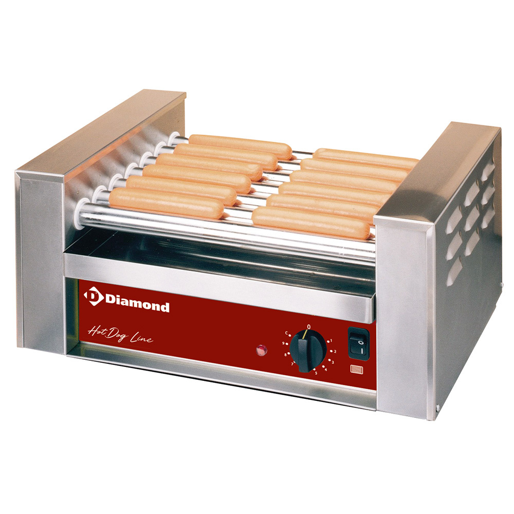 Sausages grill electric, 7 rollers