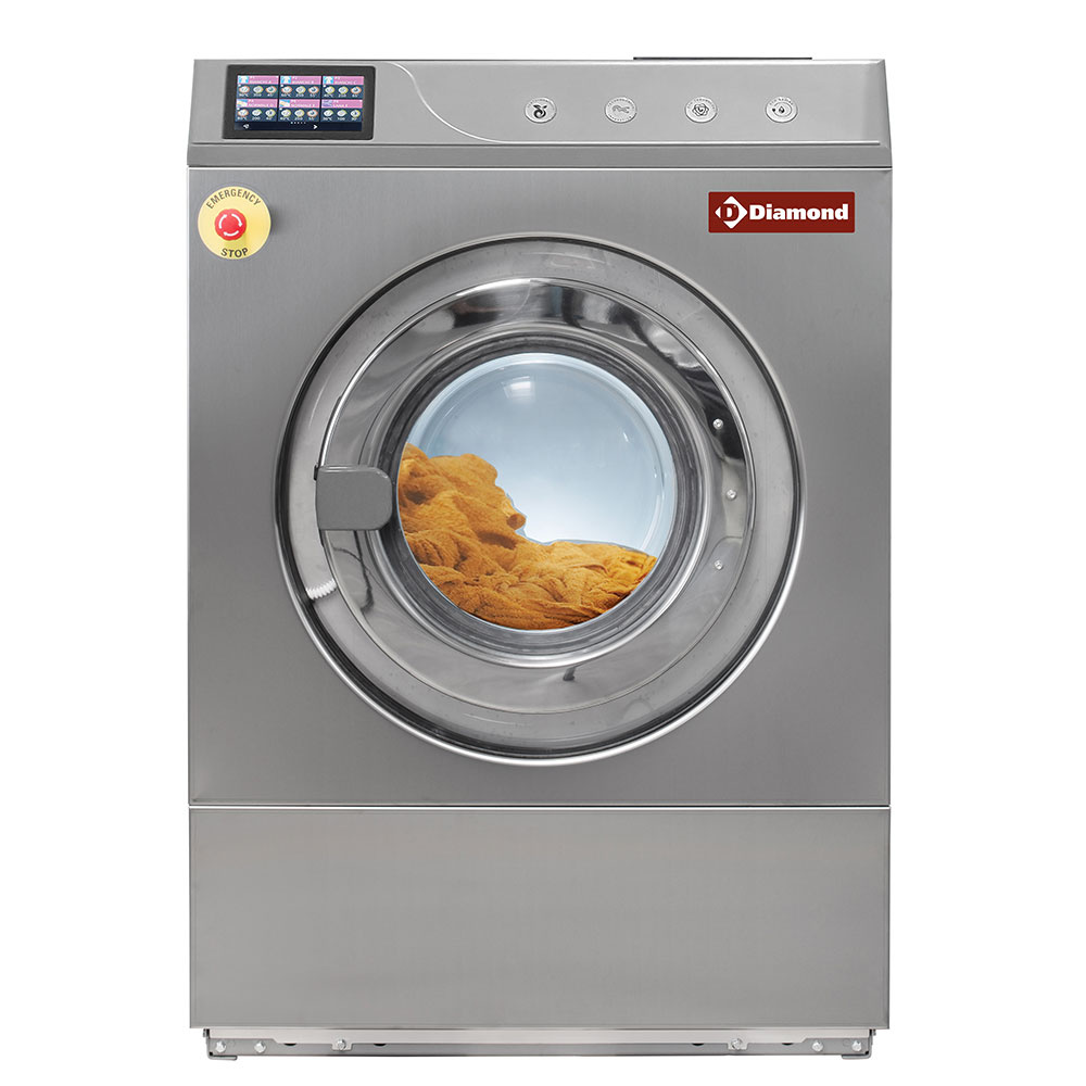 Sealing washing machine "stainless steel" 11 kg, with TOUCH SCREEN