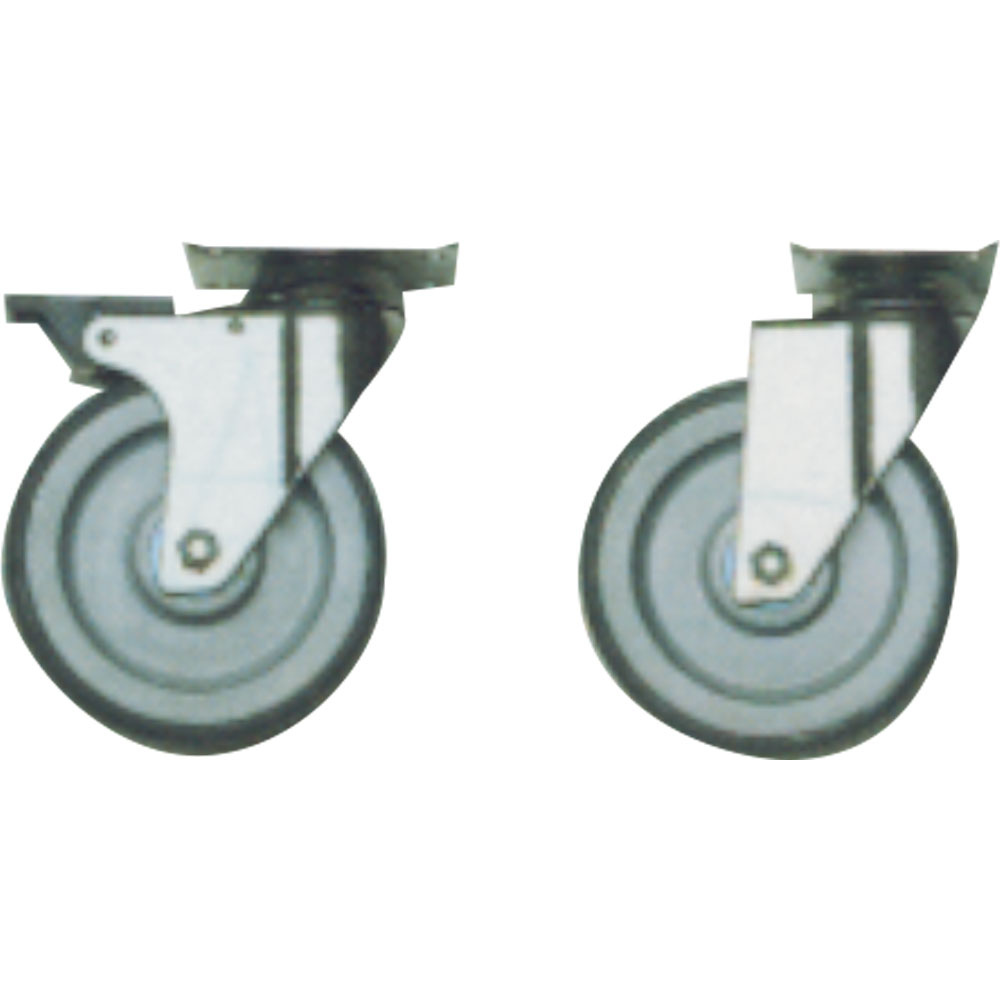 Set 4 wheels, 2 with brake