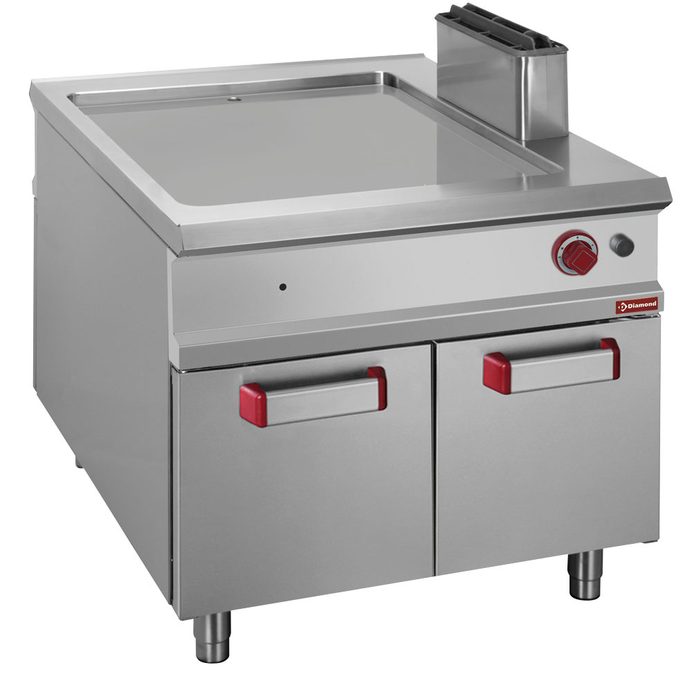 Smooth gas fry top,  cupboard - PASS-THROUGH