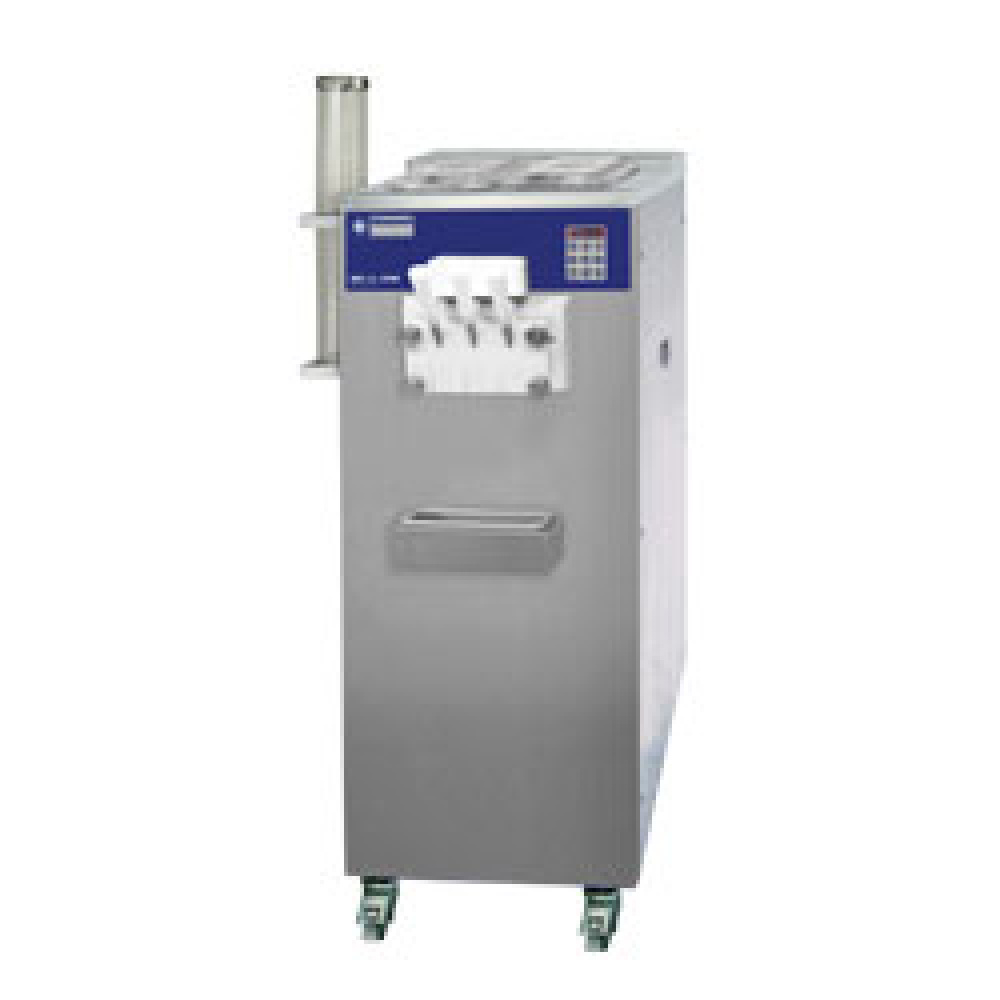 Soft ice-cream, 2 flavors + mixed ice-cream, 22.5 Kg/h, air conden.