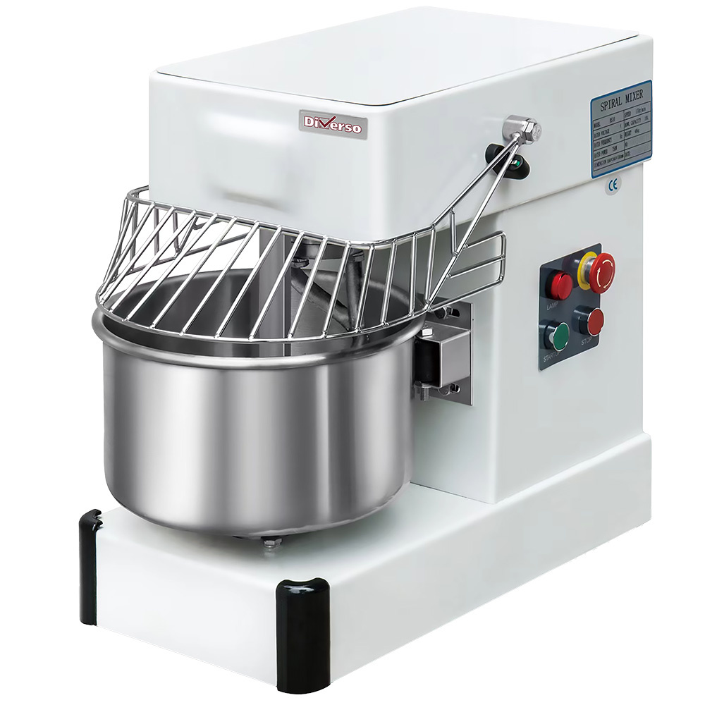 Spiral mixer, 10 liters, on wheels