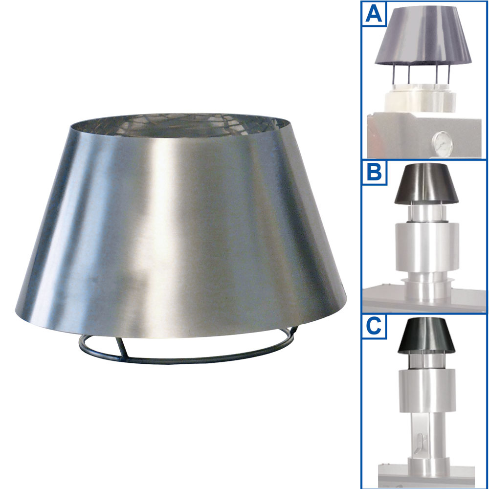 Stainless steel chimney dome (CBQ-060 & CBQ-075)