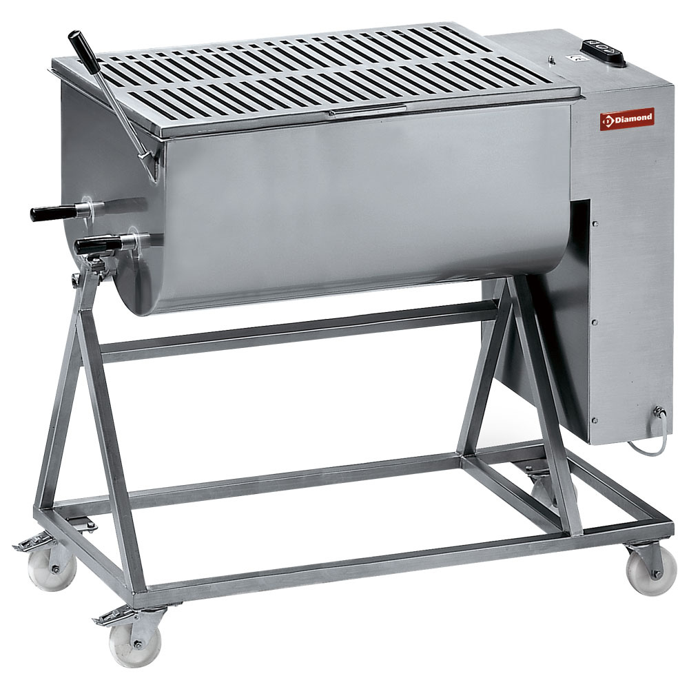 Stainless steel meat mixer 120 kg, stand with wheels