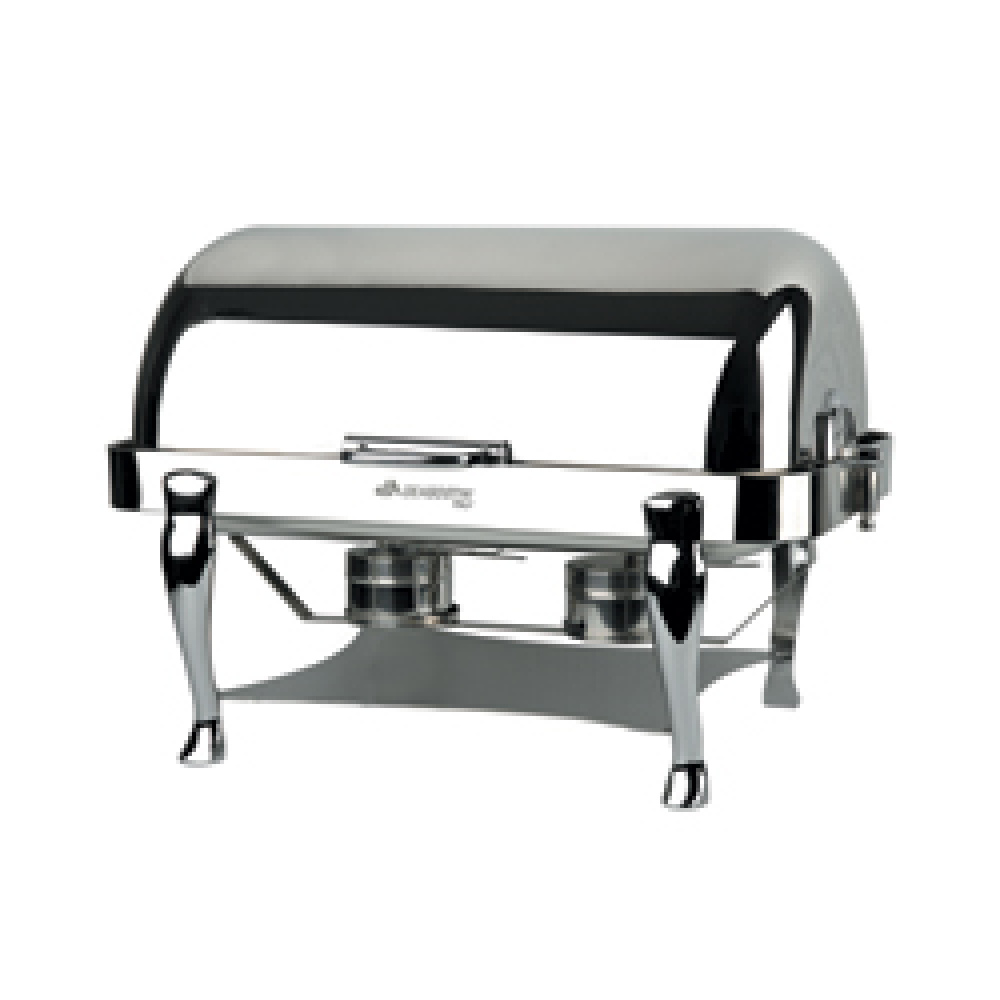 Stainless steel stove, lid "roll-top", GN 1/1-65 mm