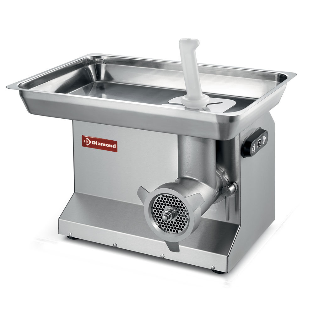 Table top stainless steel meat mincer N° 32,ø 6  mm, 300 kg/h