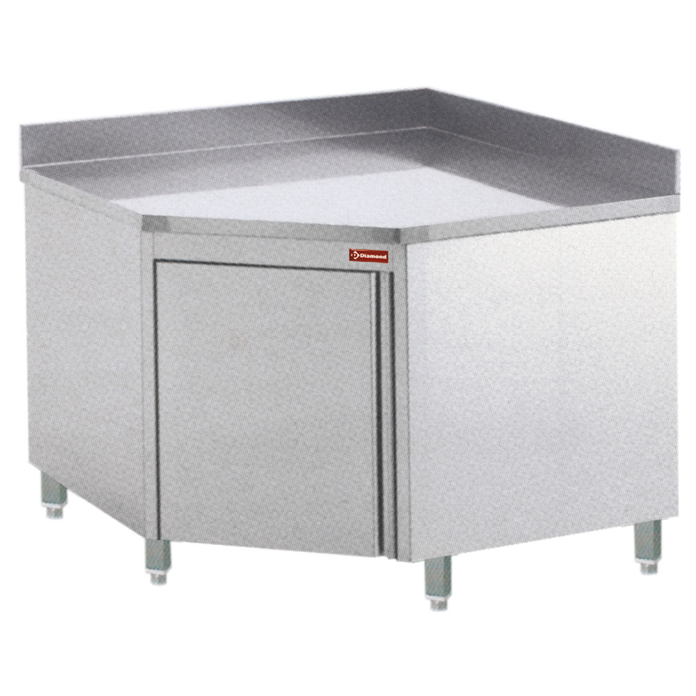 Tables on cupboard with angle  90°