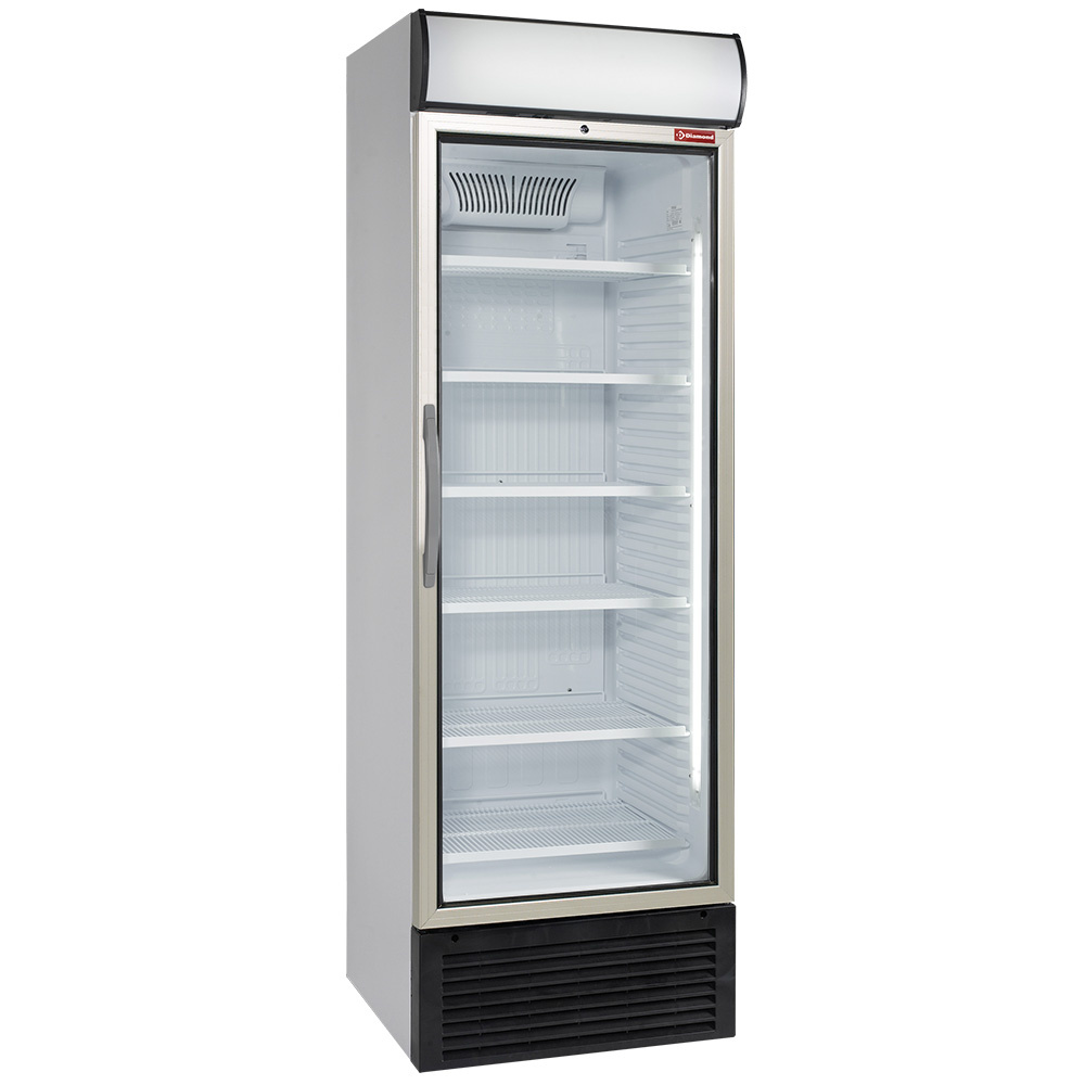 Ventilated positive T° display 500 liters, with light box
