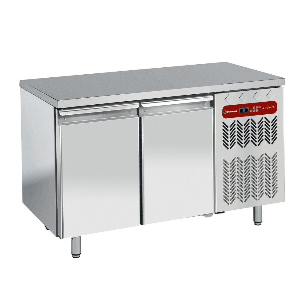 Ventilated refrigerated table, 2 doors GN 1/1