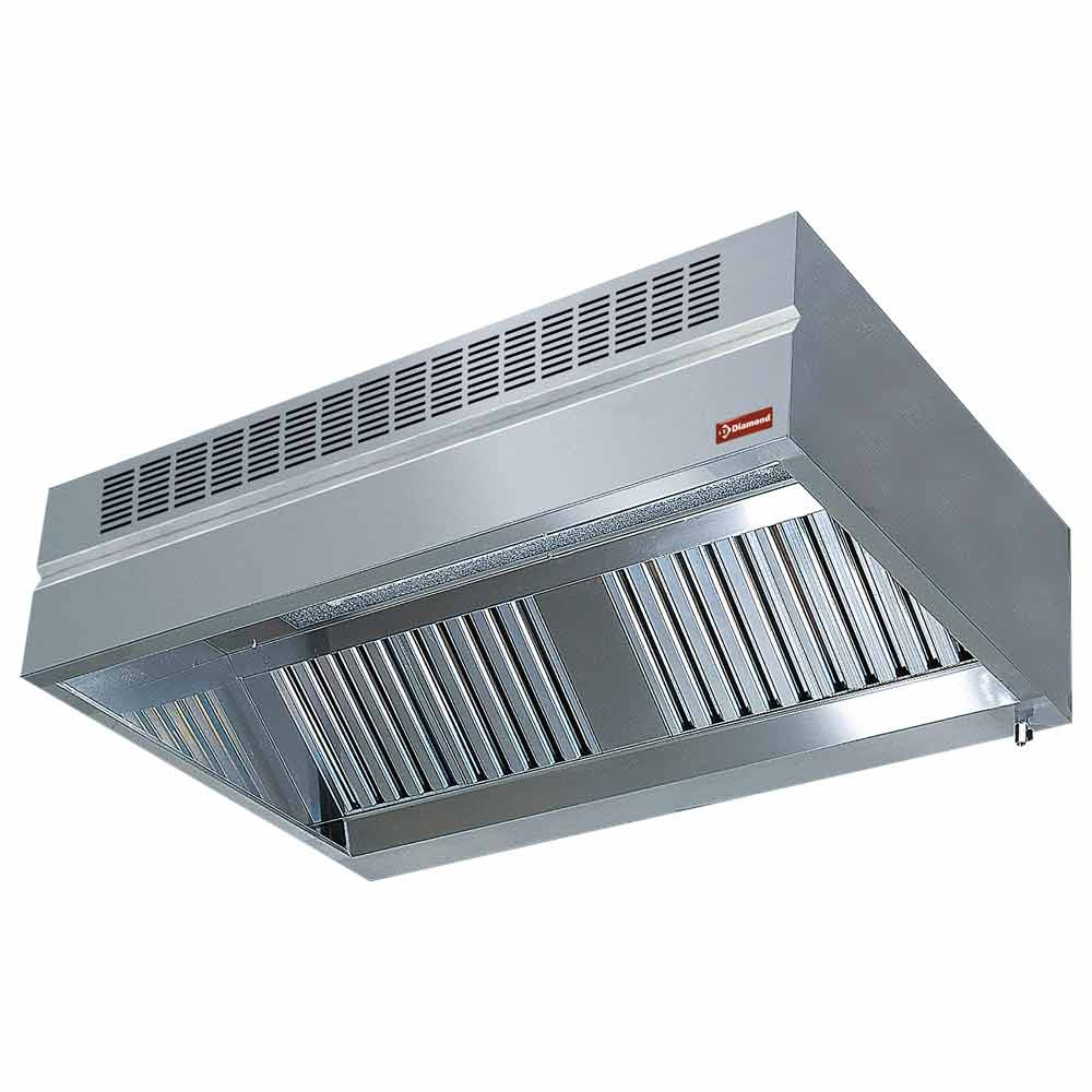 Wall cooker hood  with air compensation "AMBIANCE"