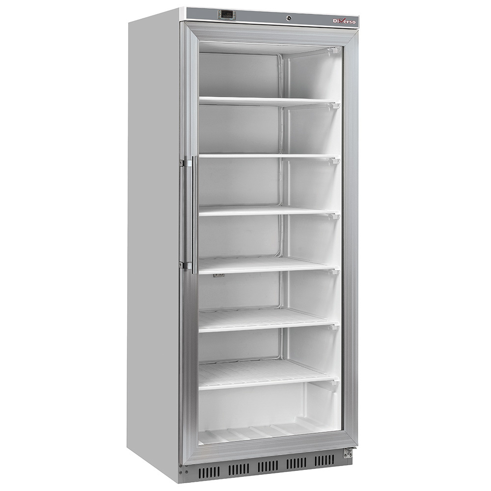 [WR-NG61-XV-2EME] Armoire congélateur, porte vitrée, statique, 600 litres - Acier inox