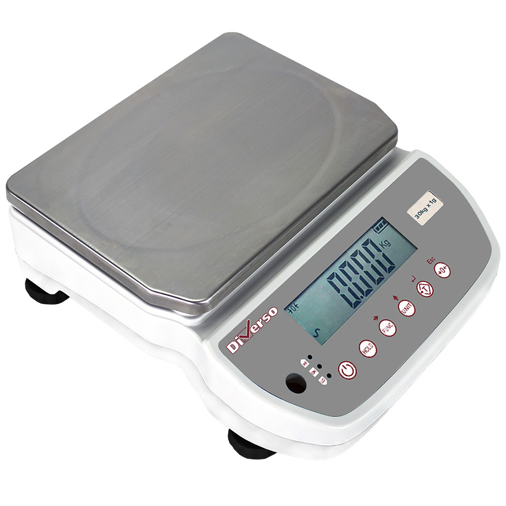 [WR-30X1-L-EXPO] Balance électronique inox, 30Kg x 1g