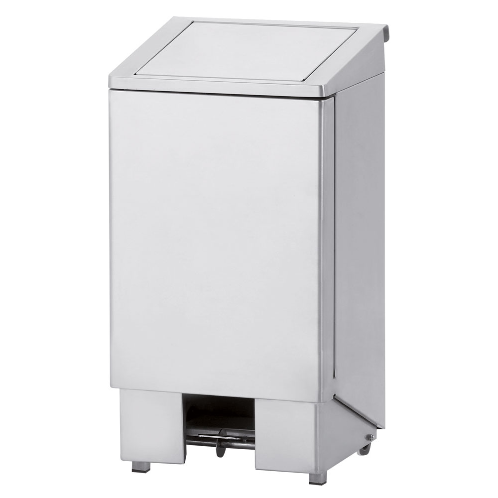 [PPX-120] Poubelle inox, à pédale, couvercle avec vérin, 120 litres