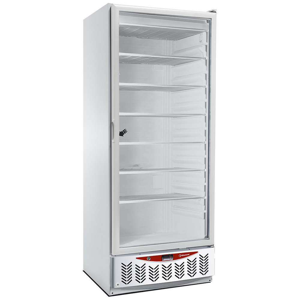 [NFT55-R2G] Congélateur statique, porte vitrée, 525 litres, GN2/1+600x400, blanc