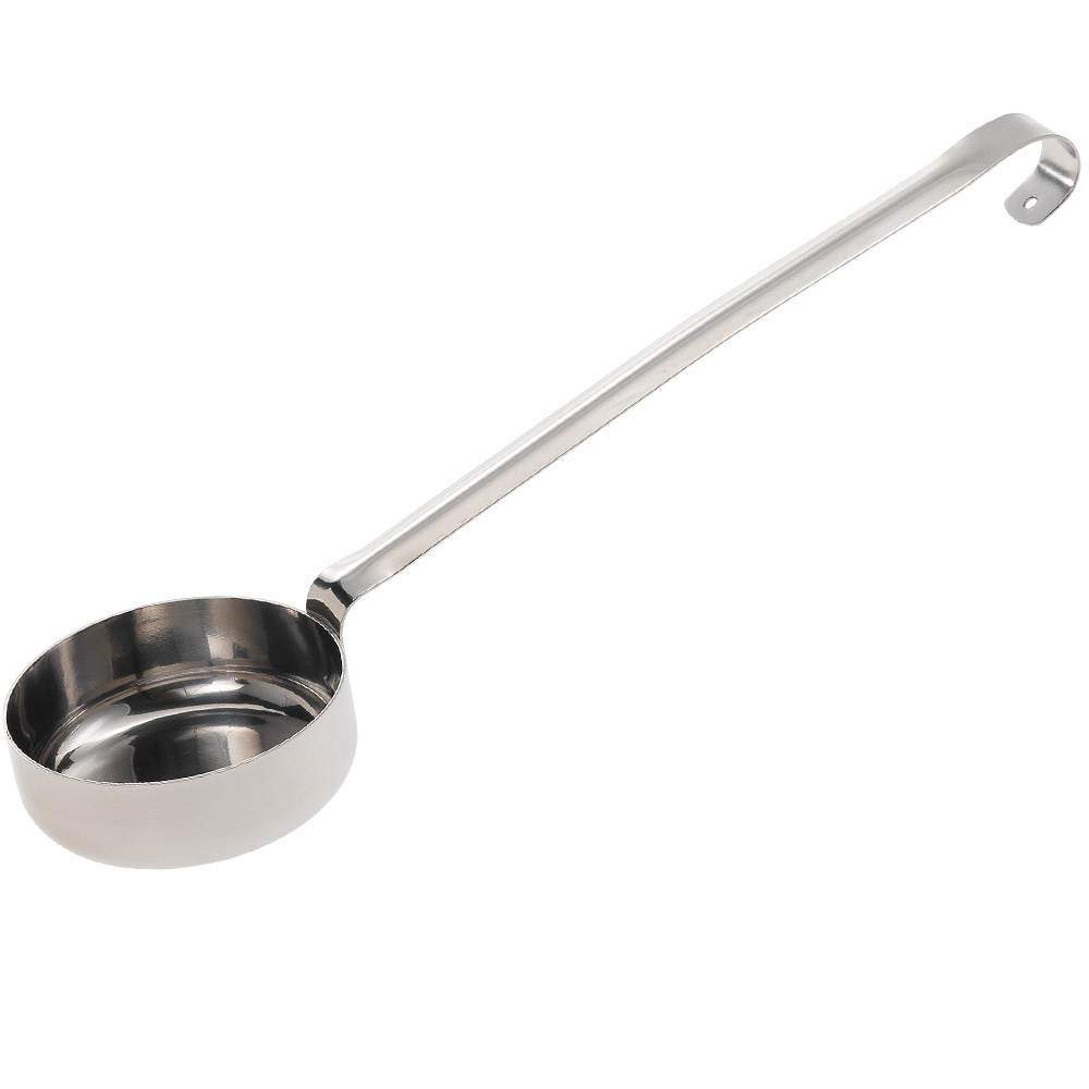 [LC-170] Louche en acier inox, fond plat 170 gr