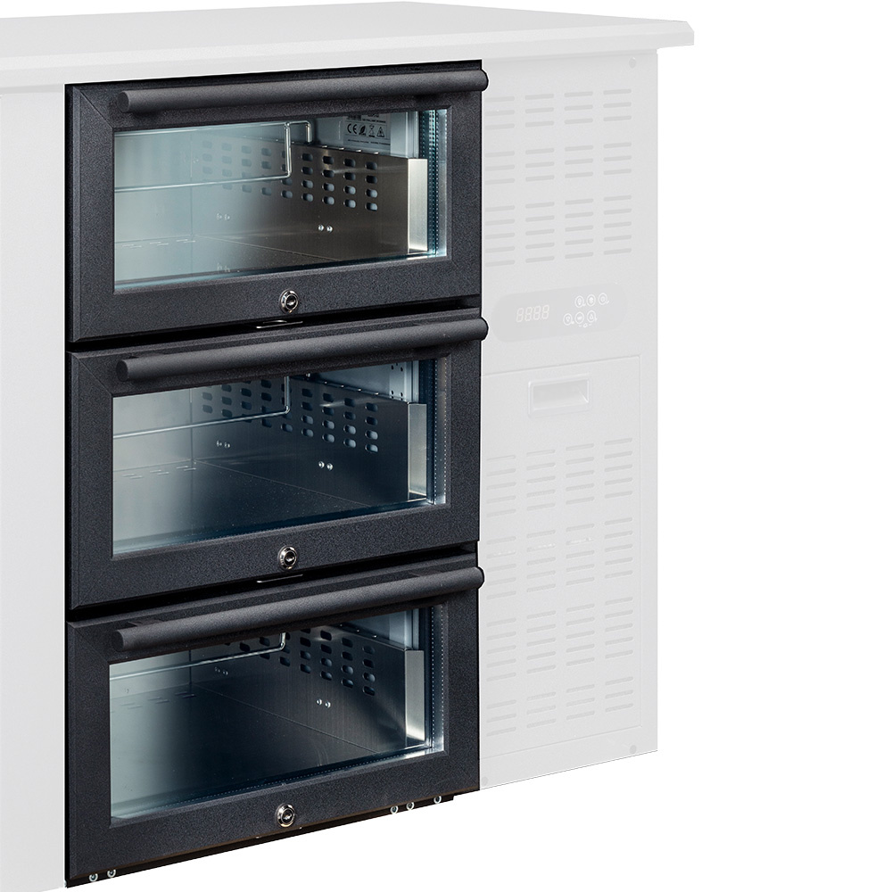 [L3G] Kit bloc tiroirs vitrés (1/3 + 1/3 + 1/3) x RLB...