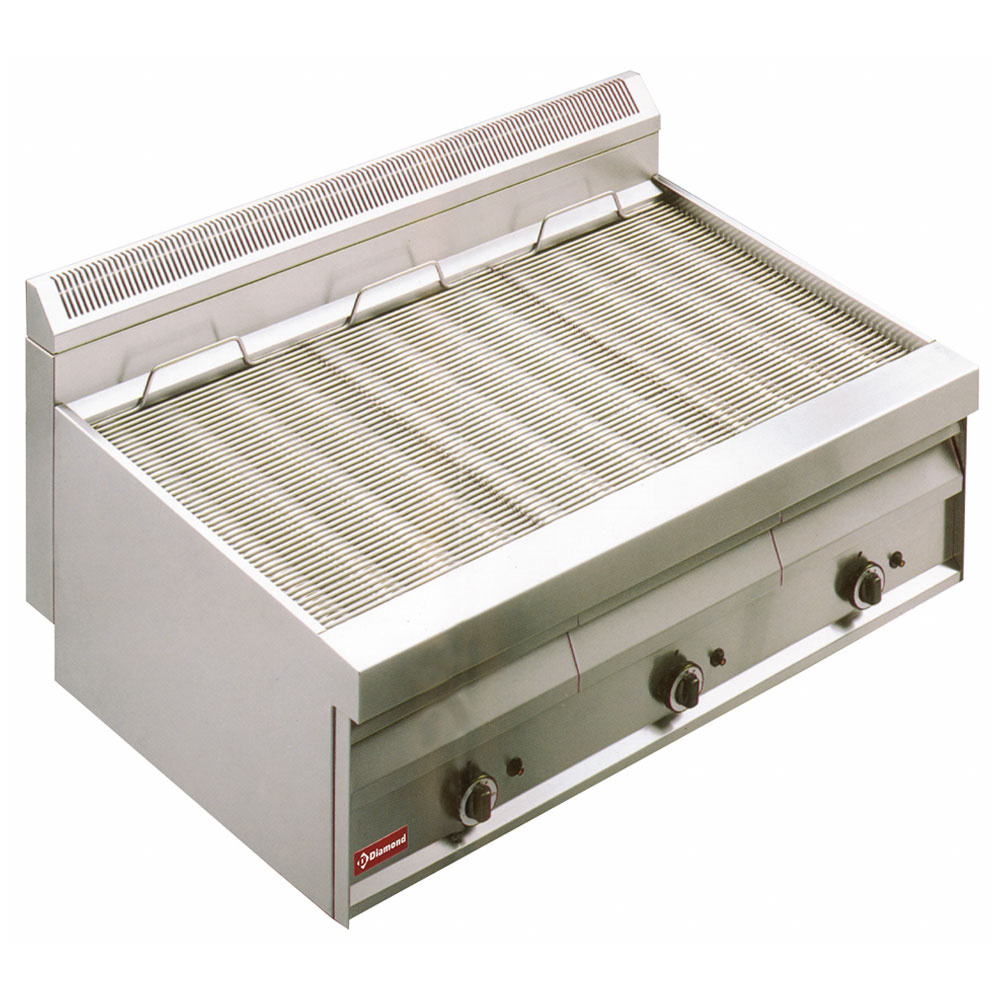 Grill-vapeur gaz avec grille de cuisson en "O" -Top-