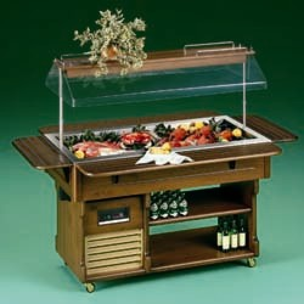 [GOURMET4MLUX-LIQ] Buffet avec cuve réfrigérée (1307x587 mm)