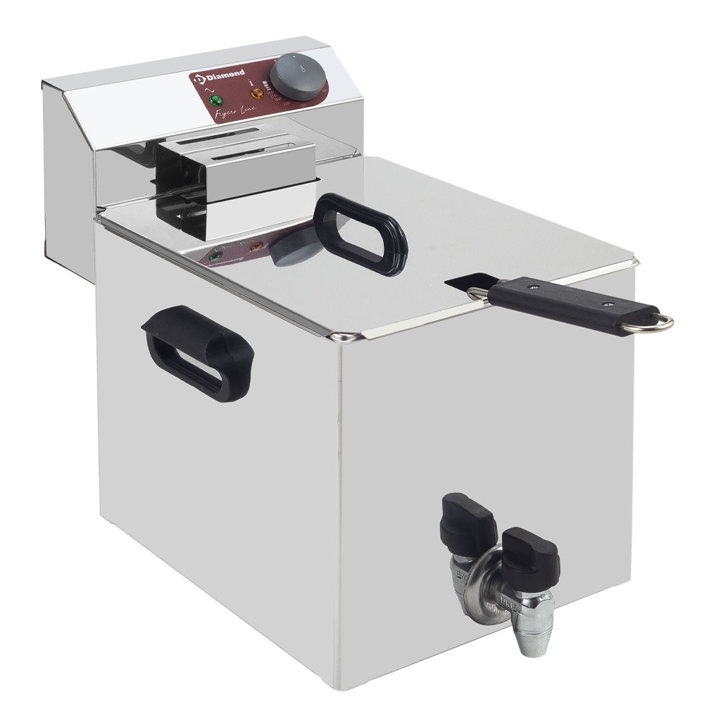 [EF81-KN] Friteuse de table électrique 8 litres + robinet de vidange