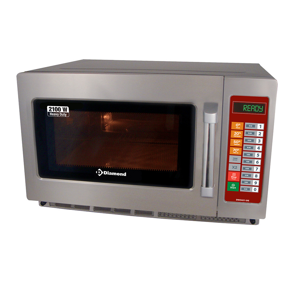 [DW3421-DE-2EME] Four micro-ondes en inox (GN 2/3),2100 W. (34 Lt), digital