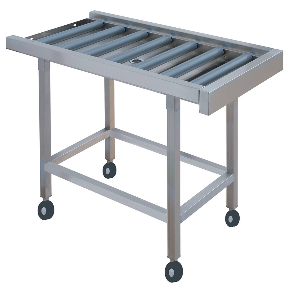 [DRR-165] Convoyeur à rouleaux sur roues (rouleaux en PVC)