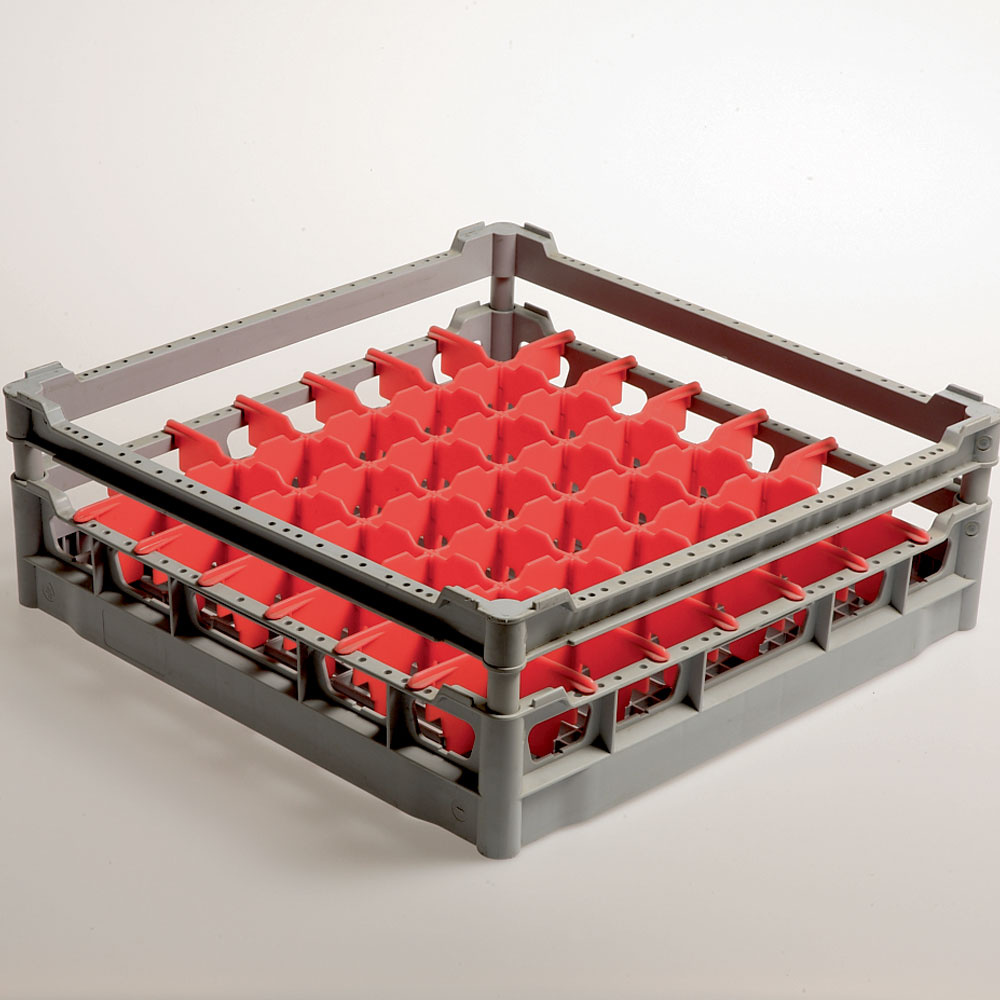 [DB149] Panier 49 verres Ø 63 mm, h130 mm, Polyprop.