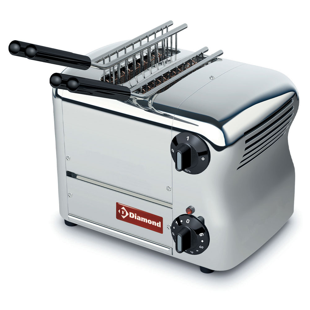[D2CM-X-LIQ] Toaster (croque-monsieur) électrique 2 pinces - Acier inox.