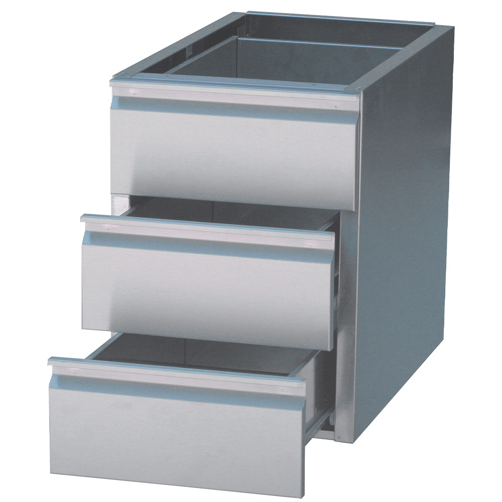 [CRB3] Bloc 3 tiroirs GN 1/1 (table prof. 700 mm)