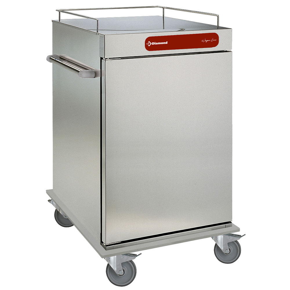 Chariot neutre isolé pour repas, 10 GN 2/1