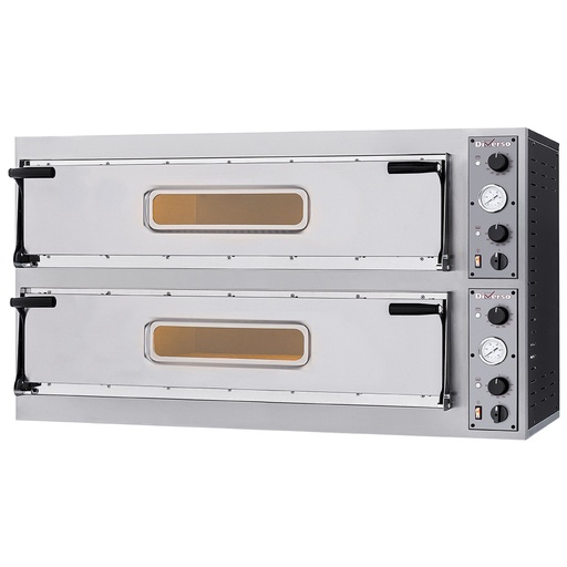 Electric oven 2x 3 pizzas diam. 350mm, 2 chambers