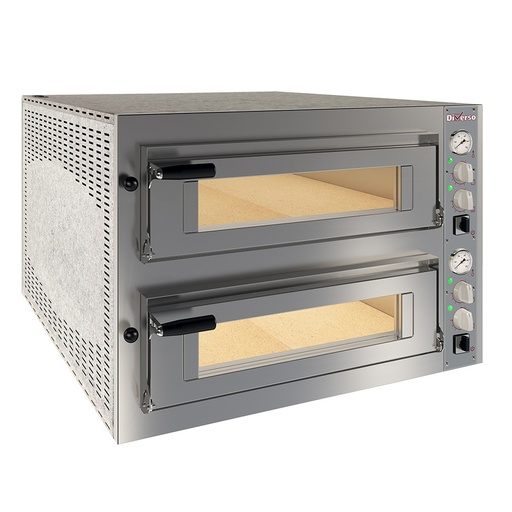 [WR-FD26-MF] Four électrique 2x 6 pizzas diam.350mm, 2 chambres