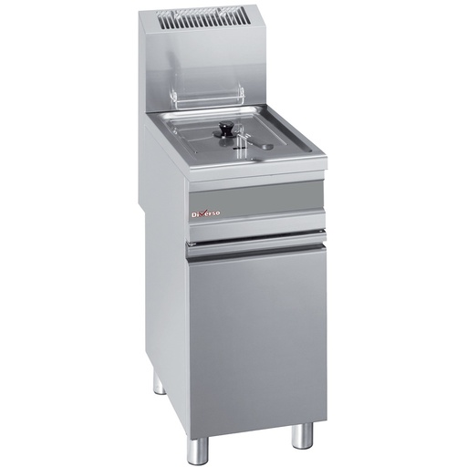 [WR-GF15-G1] Friteuse gaz 1 cuve 15 litres sur armoire